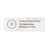 Business Logo Custom Return Address Label (Voorkant)