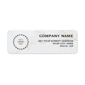 Business Logo Custom Return Address Label (Voorkant)