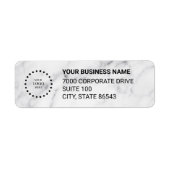 Business Logo Custom Return Address Label (Voorkant)
