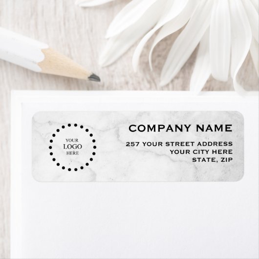 Business Logo Custom Return Address Label (Insitu)
