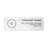 Business Logo Custom Return Address Label (Voorkant)