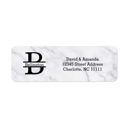 Business Logo Custom Return Address Label (Voorkant)