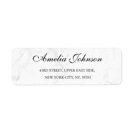 Business Logo Custom Return Address Label (Voorkant)