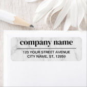 Business Logo Custom Return Address Label (Insitu)