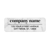 Business Logo Custom Return Address Label (Voorkant)