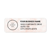 Business Logo Custom Return Address Label (Voorkant)