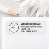 Business Logo Custom Return Address Label (Insitu)
