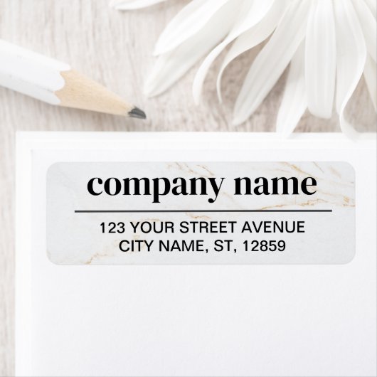 Business Logo Custom Return Address Label (Insitu)