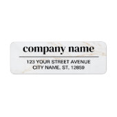 Business Logo Custom Return Address Label (Voorkant)