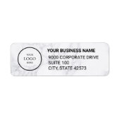 Business Logo Custom Return Address Label (Voorkant)