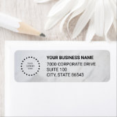 Business Logo Custom Return Address Label (Insitu)