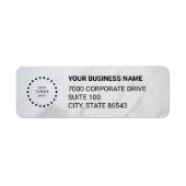 Business Logo Custom Return Address Label (Voorkant)