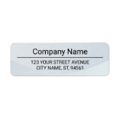 Business Logo Custom Return Address Label (Voorkant)
