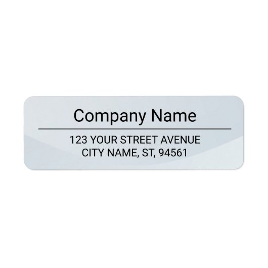 Business Logo Custom Return Address Label (Voorkant)