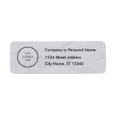 Business Logo Custom Return Address Label (Voorkant)