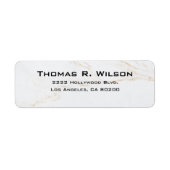 Business Logo Custom Return Address Label (Voorkant)