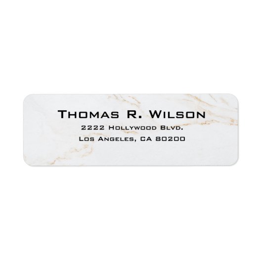 Business Logo Custom Return Address Label (Voorkant)