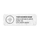 Business Logo Custom Return Address Label (Voorkant)