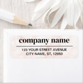 Business Logo Custom Return Address Label (Insitu)