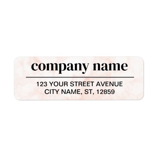 Business Logo Custom Return Address Label (Voorkant)