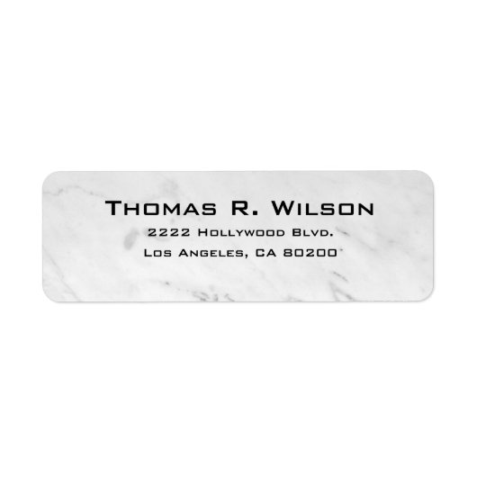 Business Logo Custom Return Address Label (Voorkant)