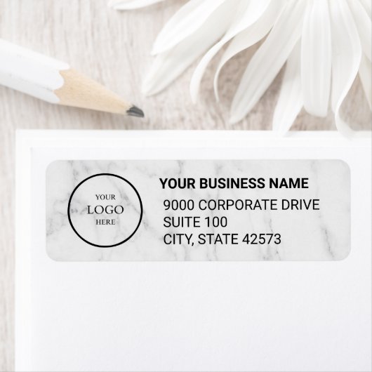 Business Logo Custom Return Address Label (Insitu)