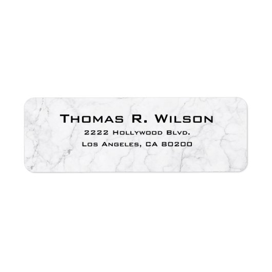 Business Logo Custom Return Address Label (Voorkant)