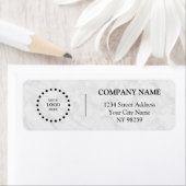 Business Logo Custom Return Address Label (Insitu)