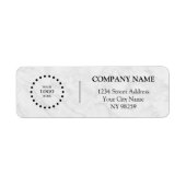Business Logo Custom Return Address Label (Voorkant)