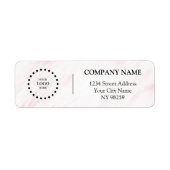 Business Logo Custom Return Address Label (Voorkant)