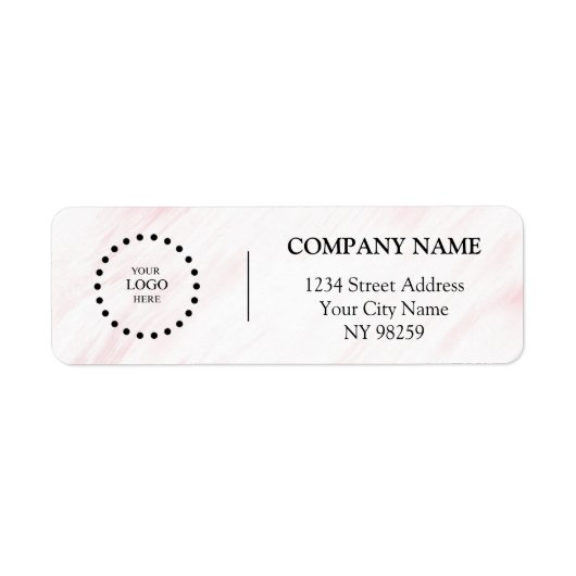 Business Logo Custom Return Address Label (Voorkant)