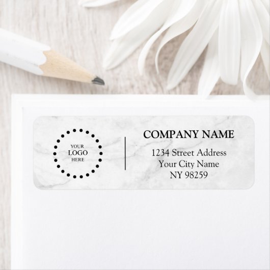 Business Logo Custom Return Address Label (Insitu)