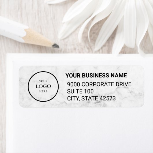 Business Logo Custom Return Address Label (Insitu)