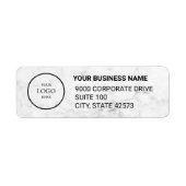 Business Logo Custom Return Address Label (Voorkant)