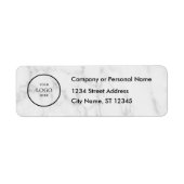 Business Logo Custom Return Address Label (Voorkant)