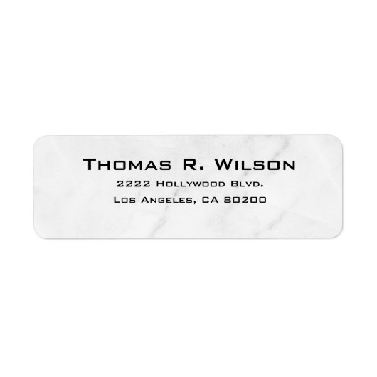 Business Logo Custom Return Address Label (Voorkant)