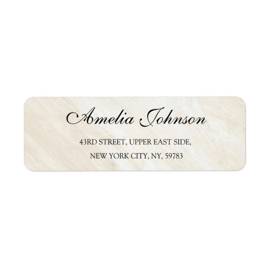 Business Logo Custom Return Address Label (Voorkant)