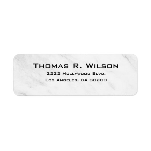 Business Logo Custom Return Address Label (Voorkant)