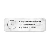 Business Logo Custom Return Address Label (Voorkant)