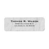 Business Logo Custom Return Address Label (Voorkant)