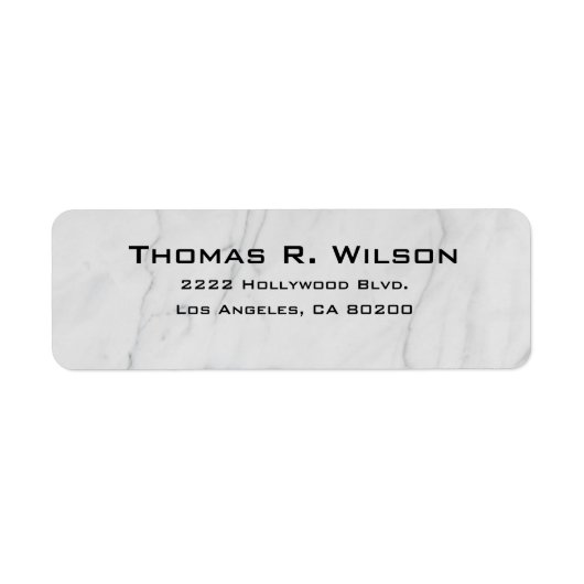 Business Logo Custom Return Address Label (Voorkant)