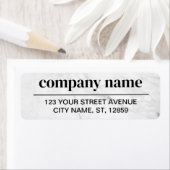 Business Logo Custom Return Address Label (Insitu)
