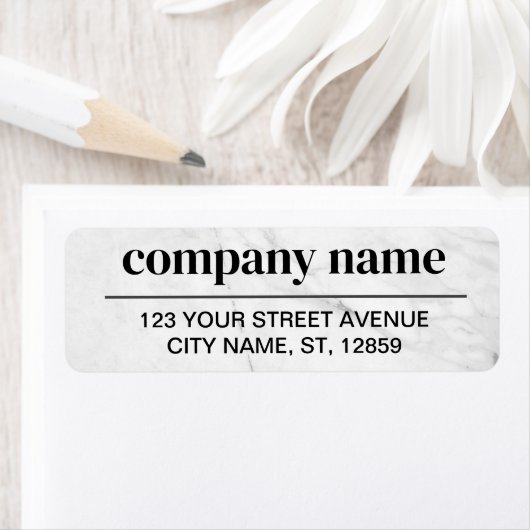 Business Logo Custom Return Address Label (Insitu)