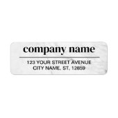 Business Logo Custom Return Address Label (Voorkant)