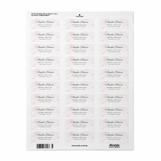 Business Logo Custom Return Address Label (Full Sheet)
