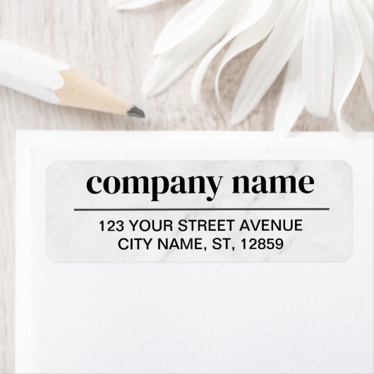 Business Logo Custom Return Address Label (Insitu)