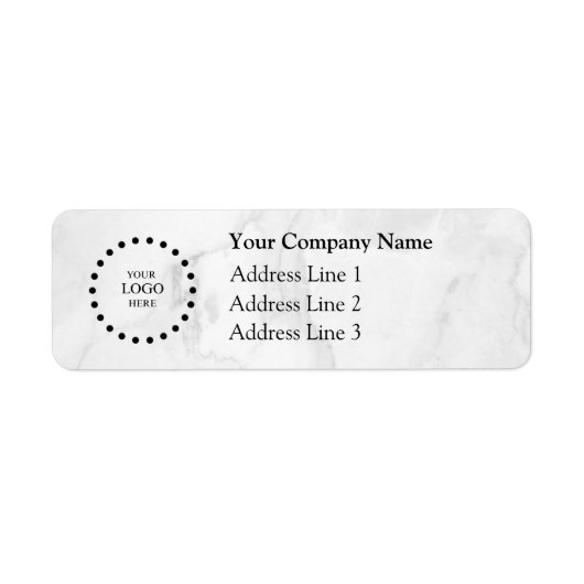 Business Logo Custom Return Address Label (Voorkant)