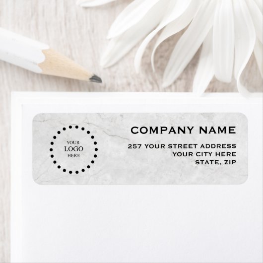 Business Logo Custom Return Address Label (Insitu)
