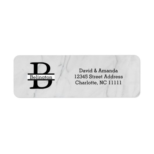 Business Logo Custom Return Address Label (Voorkant)