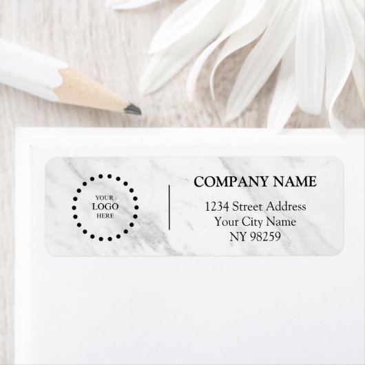 Business Logo Custom Return Address Label (Insitu)